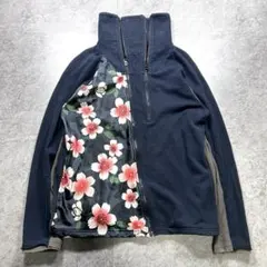 00s【archive】gimmick hoodie/Y2K/和柄/変形/お兄系