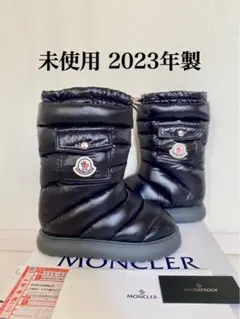 美品 2023年 モンクレール ムートン ダウン ロング ブーツ GAIA 38 美品 2023年 モンクレール ムートン ダウン ロング ブーツ GAIA