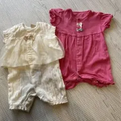 petit main他 ベビー ロンパース 2枚セット 50-70