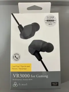 final VR3000 for Gaming マットブラック　新品未開封 VR3000 for Gaming｜final-イヤホン・ワイヤレスイヤホン・ヘッドホン