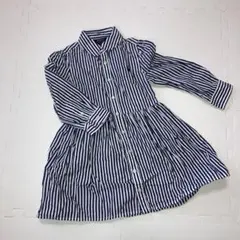 ポロ　ラルフローレン　ストライプ　シャツワンピース