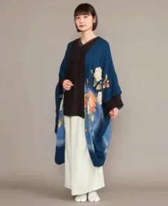 新品 揺る鈴蘭羽織付きワンピース 和柄 カーディガン ワンピースセット