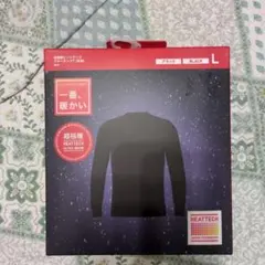 UNIQLO ユニクロ ヒートテック 超極暖 クルーネックT ブラック 長袖 L