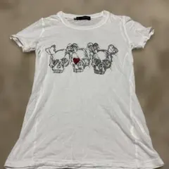 DSQUARED2 ホワイト スカル Tシャツ XS