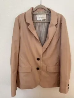 ピンクベージュ テーラードジャケット M