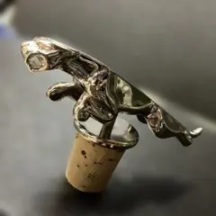 ボールペン ツイスト式 本体黒色 クリップ(トカゲ)シルバー ユーズド美