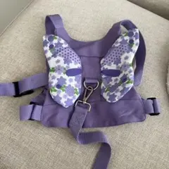 迷子防止ハーネス 蝶デザイン 紫色