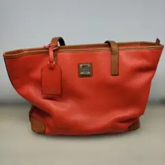 Dooney & Bourke トートバッグ オレンジ レザーのサムネイル