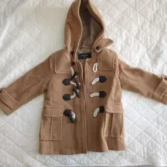 COMME CA ISM フード付きダッフルコート ベージュ