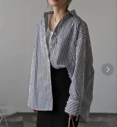 Bonjour Sagan ストライプ柄長袖シャツ