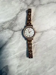 ローズゴールド ストーン付き腕時計　マイケルコース