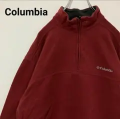 【即日発送】海外ヴィンテージ Columbia　スウェットハーフジップ