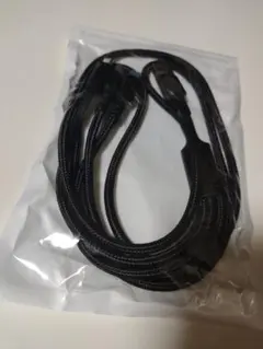 3in1 充電ケーブル ブラック 1.2m 新品