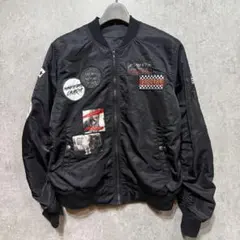 CavariA ワッペン付 ブルゾン MA-1 フライトジャケット 44