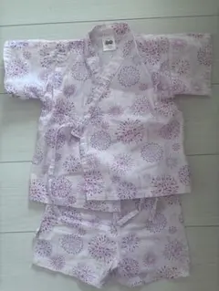 花火模様 甚平 セット 80㎝