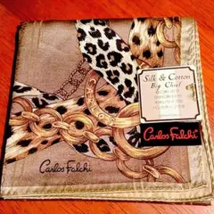 Carlos Falchi シルク混 大判ハンカチのサムネイル
