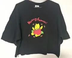☆GU Disney Pooh プーさん 半袖Tシャツ ブラック M☆