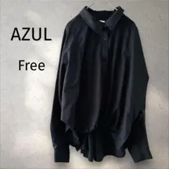 希少モデル】オーラリー オープンカラーシャツ シルク ブルー 入手困難