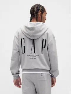 30th アニバーサリー GAPロゴ ジップアップパーカー クロップド