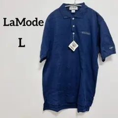 LaMode W.P. CAREY ネイビーポロシャツ　L