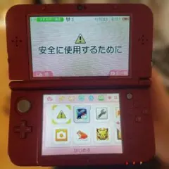 Newニンテンドー3DS LL メタリックレッド　マイクロSDカードあり