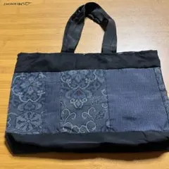 大島紬リメイクパッチワークバッグ12