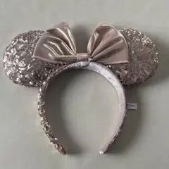 【公式】ディズニー　カチューシャ　スパンコール　ミニーちゃん