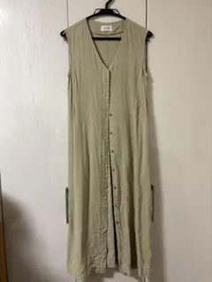 FRAY I.D フレイアイディー ロングベスト ジレ ライトグリーン サイズ0