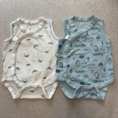 ノースリーブベビー肌着 50-60cm 2枚セット
