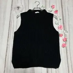 【ニコアンド】（F）● ウール混 ニットベスト レイヤード サイドスリット