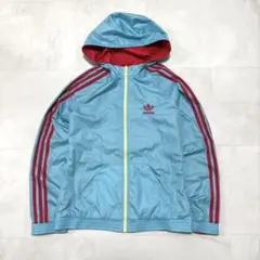 本日限定価格！90s adidas Mリバーシブル ナイロンジャケット 万国タグ