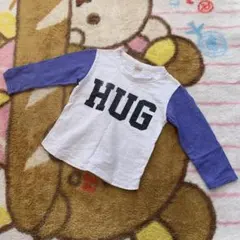 petit main HUGプリント 長袖カットソー110