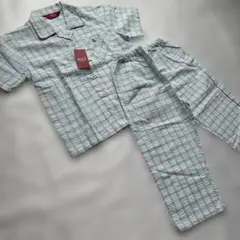 新品　120 ポロ　POLO パジャマ　半袖 シャツ　パンツ　夏　前開き　ボタンのサムネイル