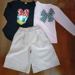3点セット ロンＴ、ワイドパンツ