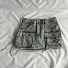 90s vintage カーゴ デニムスカート y2k ストリート グランジ