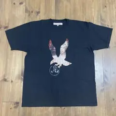 Richardson 鷲プリント 女性　Tシャツ 黒　サイズL