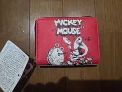 ミッキーマウス コインケース 小銭入れ レッド