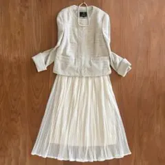 23区 ツイードノーカラージャケット セットアップ L 入学式 セレモニー新品有