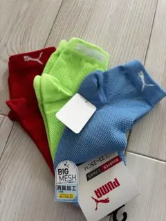 新品 PUMA キッズ ソックス 3足組 23-25cm