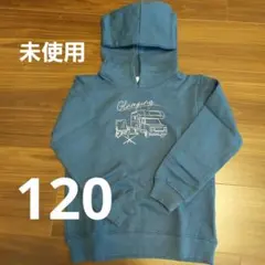 [未使用]プリント裏毛プルパーカー