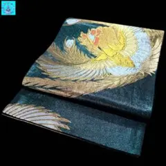 【美品】六通柄袋帯　鳳凰文様　金銀糸　振袖　黒留袖　色留袖　訪問着　フォーマル