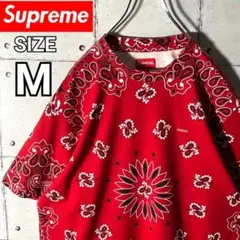 supreme◇small box logo バンダナ ペイズリー柄 レッド L - メルカリ