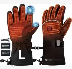 電熱グローブ❣️バイク 10秒即暖 ヒーター手袋 10000mAh バッテリー付
