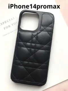 iPhone14promaxキルティングブラック黒プロマックスケース新品送料込み