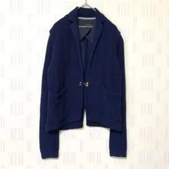 MAUVAISES HERBES モヴェズエルヴ　サマージャケット　紺　シンプル