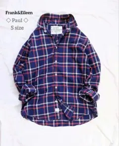 希少Sサイズ❋フランクアンドアイリーン PAUL ポール L相当 黒 白 長袖 希少Sサイズ❋フランクアンドアイリーン PAUL ポール L相当 黒