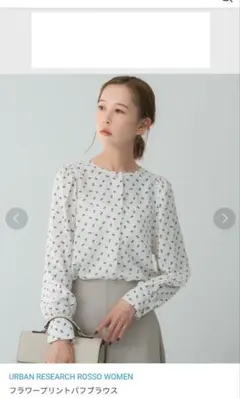 URBAN RESEARCH ROSSO WOMEN フラワープリントブラウス