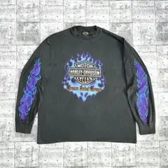 T*E様 90s‼️Harley-Davidson アメカジバイカーブルーファイ - メルカリ