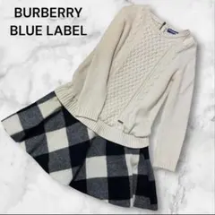 美品 ブルーレーベルクレストブリッジ　ドッキングワンピース 36サイズ