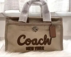 【新品未使用】COACH コーチトートバッグ 26 ショルダーバッグ ベージュ